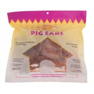 Jones® 00193 Pig Ears Premium Whole Ear, For Dog