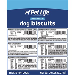 Pet Life Biscuits - Multi Flavor - Medium - 20lb