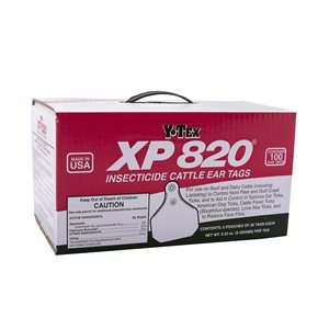 Ytex® XP820 Ranch Pack Insecticide Synergized Macrocyclic Lactone Ear Tag, 100 Tag / Box