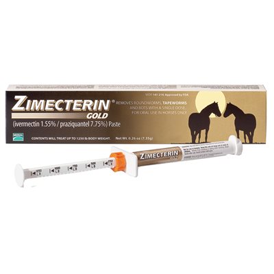 Zimecterin® Gold Equine Dewormer, 0.26 oz Paste