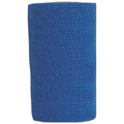 AgriLabs® CoFlex® Flexible Cohesive Bandage, 4 inch x 5 yd, Blue