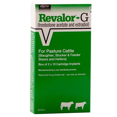 Intervet Merck 705805 Revalor® G Implant, 10 Dose, For Cattle