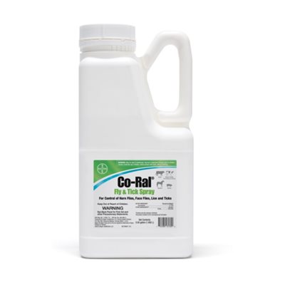 Durvet Bayer Co-Ral® 713130 Fly & Tick Spray, 0.5 gal, Brown, For Dairy Cattle