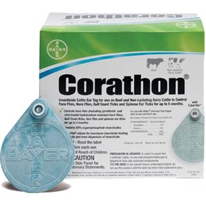 Bayer Corathon® 81531197 Insecticide Ear Tag, 20 Tag / Box, Green
