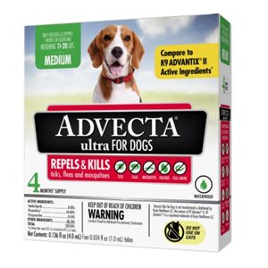 Advecta Ultra - Med Dog - 11-20lbs - 4ct