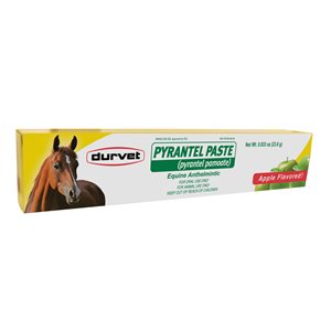 Durvet 001-07977 Apple Flavored Pyrantel Paste Dewormer, 23.6 gm, Pale Yellow, For Horse