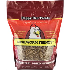 Durvet Happy Hen Treats® 08917003 Mealworm Frenzy® Premium Chicken Treat, 30 oz, For Poultry