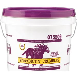 Horse Health® FAR075206 Vita Biotin Crumbles™, 20 lb, Horse