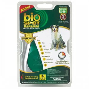 Bio Spot Defense Med Dog 3Month - 32-55lbs