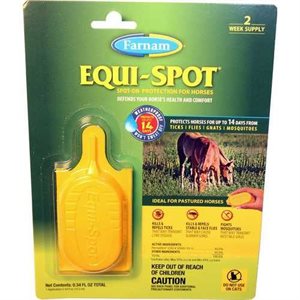 Farnam® FAR100524294 Equi-Spot® Fly Control Spot-On Protection, 2 x 10 ml, Horse