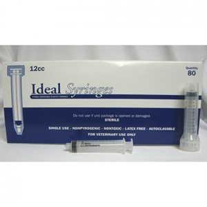 Neogen Ideal® IDL4812B Syringe, Luer Lock, 12 cc, For Livestock