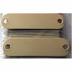 Leather Brothers® LB150 Name Plate, 3 / 4 inch x 2-3 / 4 inch, Brass, 100 / Box