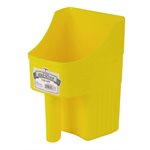 Plastic Feed Scoop Yellow (Enclosed) 3qt.
