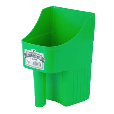 Plastic Scoop (Lime Green) (Enclosed) 3qt.