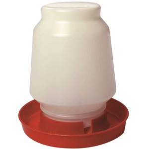Miller Little Giant® 7506 Complete Poultry Fount, 1 gal, Polystyrene, Red