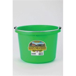 Plastic Bucket Lime Green 8 Qt