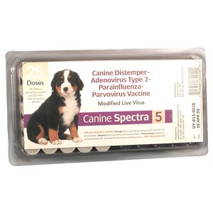 Durvet PM4912 Bulk Canine Spectra® 5 Way Protection Vaccine, 1 Dose, For Dog