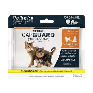 Sergeant's Pet Care Products Sentry® 02049 Capguard® Flea Tablet, 11.4 mg, For Dog & Cat