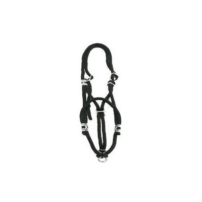 Halter Cow Rope W / Chain Black