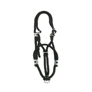 Halter Cow Rope W / Chain Black