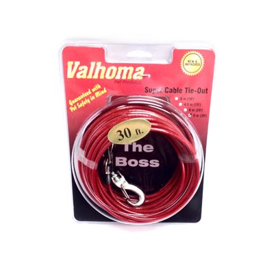 Valhoma®? Cable TieOut 10' Heavy Red