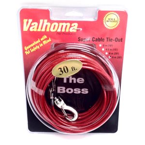 Cable TieOut 20' Heavy Red