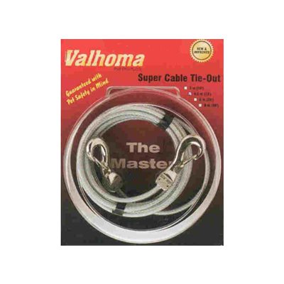 Valhoma® Cable TieOut 20' Clear