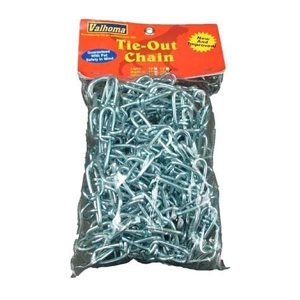 TieOut Chain W / End Snap 15' Heavy